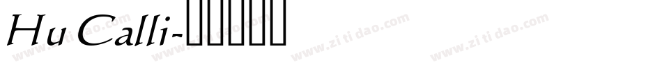 Hu Calli字体转换